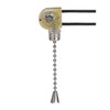 sourcing map Fan Light Switch with Chrome Pull Chain (Pack