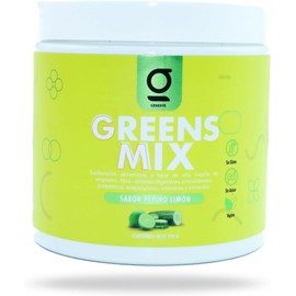 GENESYS MENA Greens mix sabor Pepino Suplemento de superalimentos con probióticos, enzimas digestivas, prebióticos y adaptógenos Salud intestinal, regenera la microbiota y reducción de inflamación 250 g (25 porciones)
