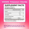 2 Pack Potassium Gummies, Potassium Chloride 1000mg for Adults, Sugar-Free