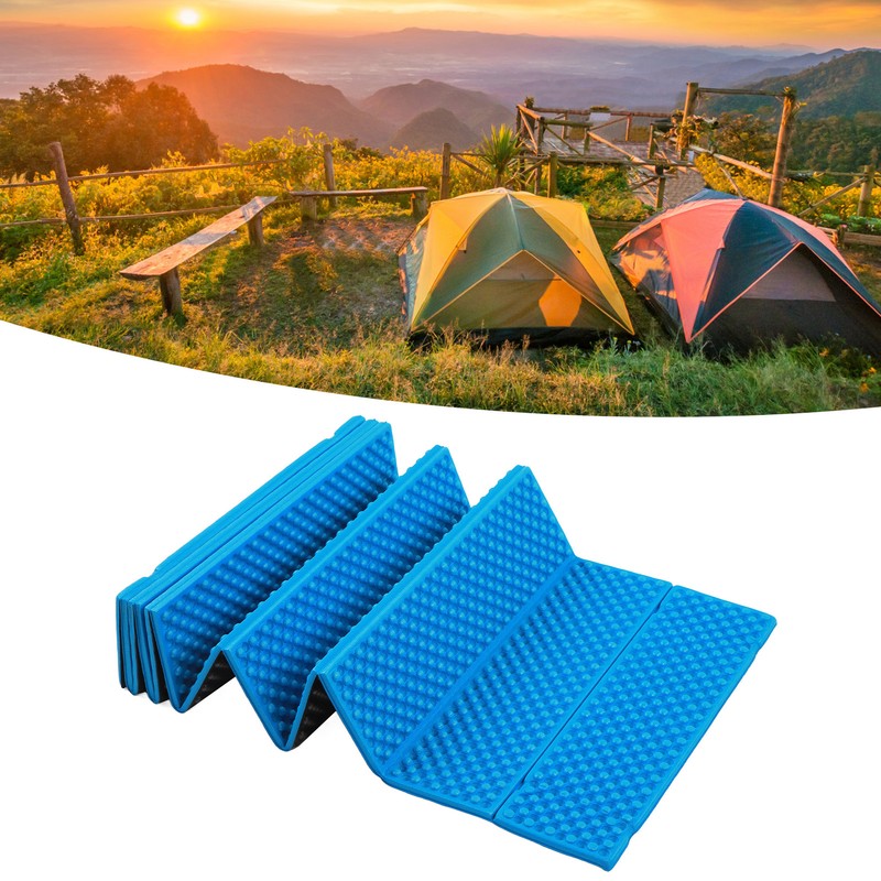 Double Egg Crate Sleeping Pad Foldable Thickened Foam Sleep Mat