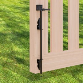 HTHOOOOOME 18 Inch Cane Bolt Gate Drop Rod, Heavy Duty Gate Latch, Cane Bolts for Wood Viny