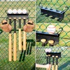 MIUONO Baseball Bat Wall Mount, Baseball Holder and Bat Rack