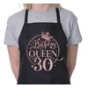 Print4U Birthday Queen 30 Ladies Apron 30th Birthday Gift Cooking