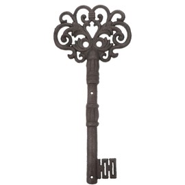 FUNOMOCYA Retro Cast Iron Ancient Key Crafts for Wedding Decoration Vintage Home Adornment Rustic Key Shaped Accessories for Bridal Celebrations Unique Garden Decor