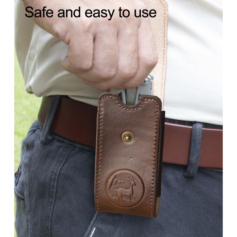 Leather Multitool Sheath，Multi Tool Holster for Leatherman, Gerber, SOG and