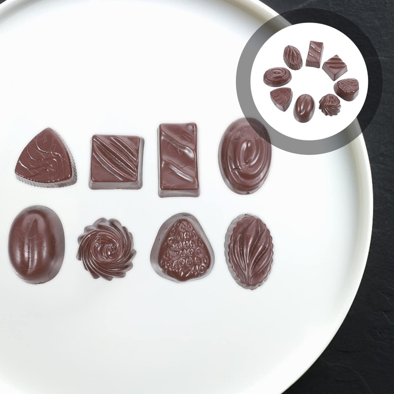 Ciieeo 8pcs Fake Chocolate Props Simulated Chocolates Models Bulk Faux