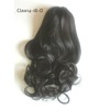 14" Claw Clip in Wavy Ponytail Extensions Off Black 1B
