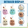 Pack of 4 Bubble Tea Plush Toy, Small Bubble Tea
