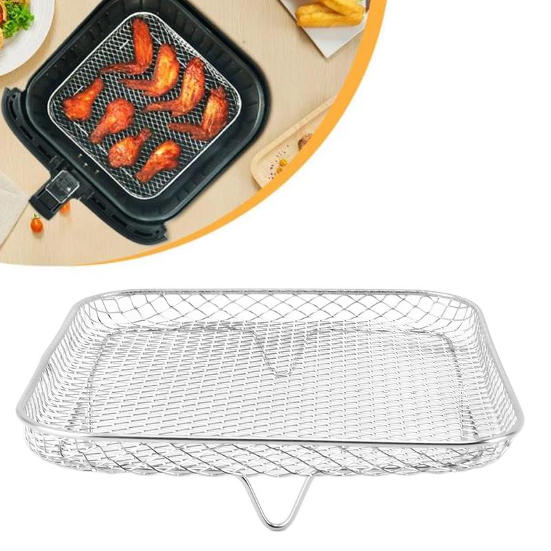 3PCS Fryer Rack Set 304 Stainless Steel Stackable Multi Layer