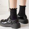BABAHU 6 Pairs Womens Ruffle Socks Casual Cute Cotton Ruffle