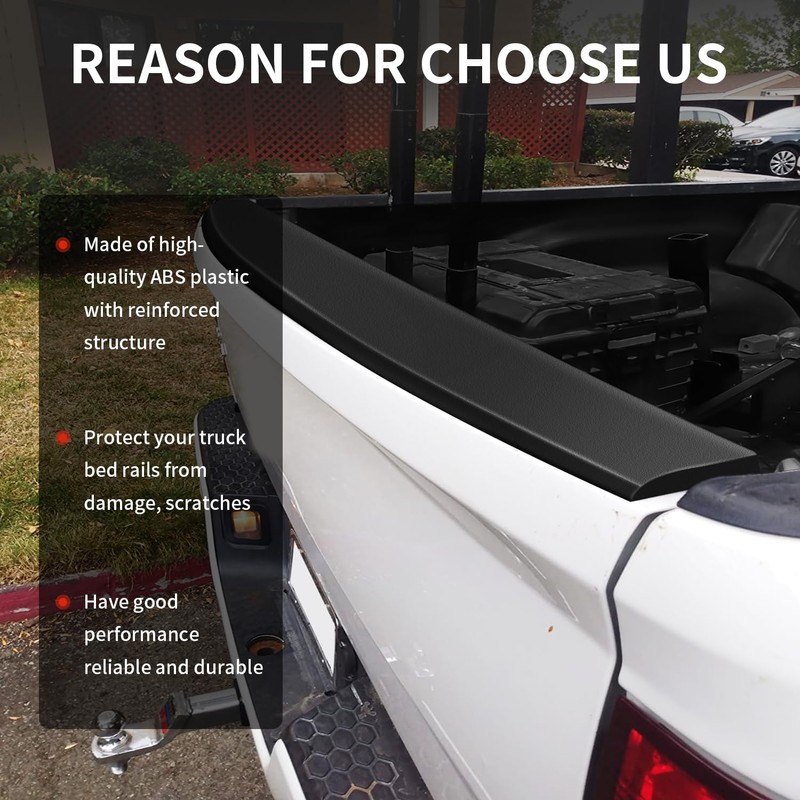 KARPAL Tailgate Spoiler Top Protector Cover Molding Cap Compatible with
