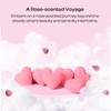 Shower Steamer Aromatherapy Heart-Shaped Pink with Rose Scent Natural Essential