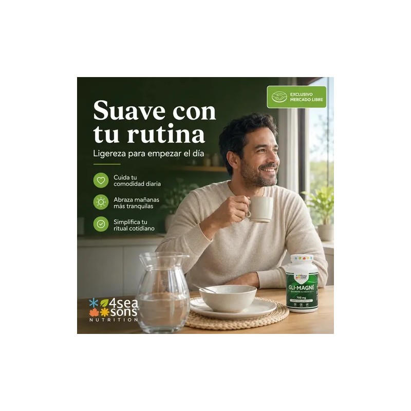Seasons Nutrition Gli Magné Glicinato Magnesio 700 Vitamina Suplemento Alimenticio