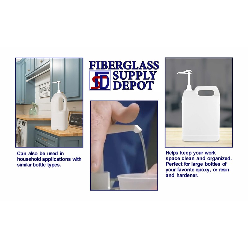 Fiberglass Supply Depot Inc. Epoxy Hand Pump – Dispenser Fits