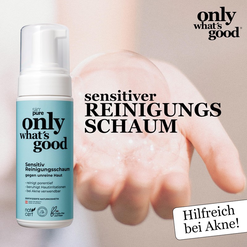 Only what's good Sensitive Cleansing Foam Face Against Blemished Skin