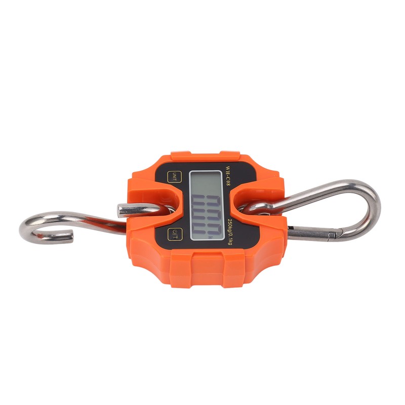 Digital Crane Scale 550lb High Accuracy Compact LCD Handheld Hanging