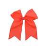 Jumbo Bow Clip with Tails (Neon Orange)