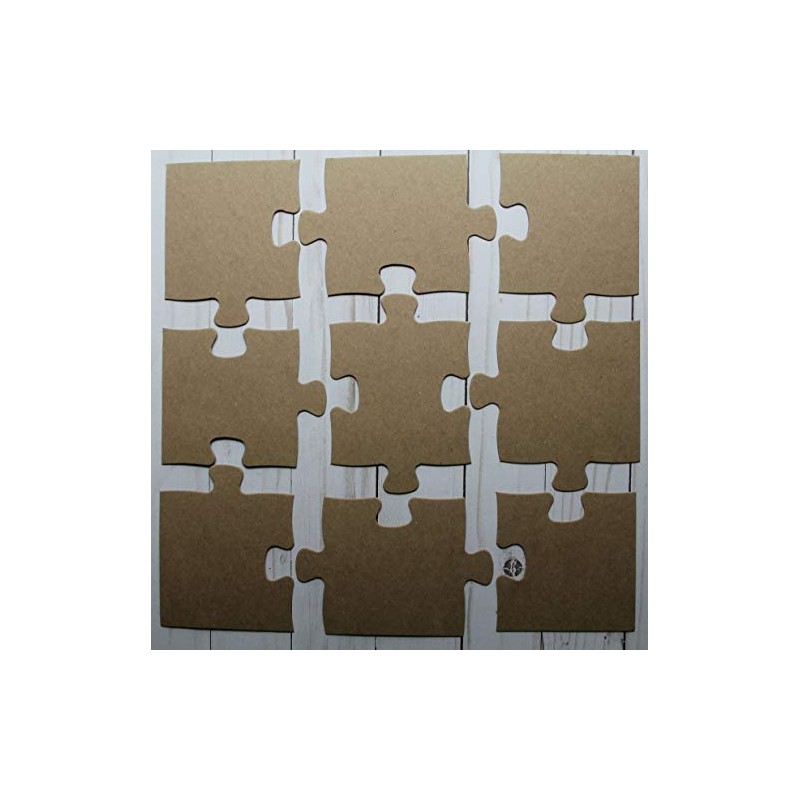 9 piece 12" x 12" jumbo jigsaw puzzle cardboard die