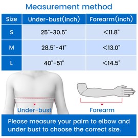 Velpeau Arm Sling Shoulder Immobilizer with Waist Strap, Ventilated & Breathable Design, Arm Support Brace for Shoulder, Rotator Cuff, Elbow, Hand injury (Mesh Version, Blue, Left, M: Bust 28.5-41″)