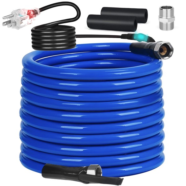 Heated Water Hose for RV,Heated Drinking Water Hose with Thermostat,Lead