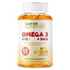 Gelatin Free Kids Omega 3 Gummies w/DHA 30 Servings. Plant-Based