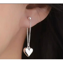 Unbranded Heart Pendant Dangle Earrings