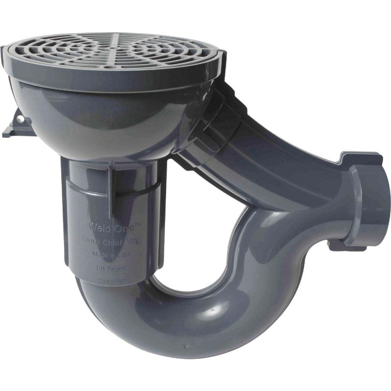 Sioux Chief CS14-R Pvc Trap & Floor Drain, 2"