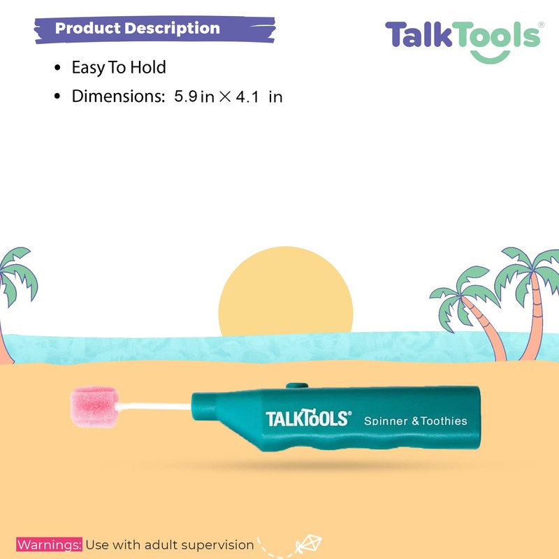 TalkTools Spinner and Toothies Tool | Multi Purpose Oral Sensory