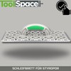 ToolSpace Large Styrofoam Rasp Sanding Board Grinder 380 x 160