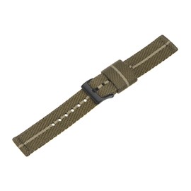 HARFINGTON Brown Khaki Nylon Watch Band 20mm Width Premium Nylon Strap for Men, Soft and Comfortable Replacement Canvas Watchband