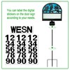 Solar Address Signs for Houses,YY Gardenia House Numbers for Outside,Metal