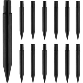 Stake Solar Lights Replacement Spike, 12 pcs Plastic Outdoor Ground Stakes for Backyard Garden Lights Landscape Yard Pathway Patio Lamps Pole (Large)