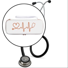 kokiya Stethoscope Storage Organizer with Pocket for Professionals, White