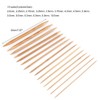 Hilitand 75pcs/Set Knitting Needles Kit, Carbonized Double Pointed Needles in