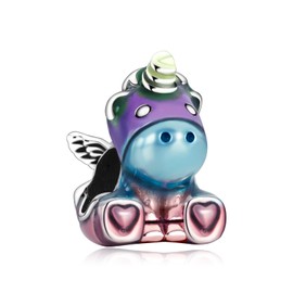 LaMenars Up House Bruno Donald Cartoon Charm for Bracelets and Charms 925 Silver Beads for Necklaces Pendant for Mother's Day Birthday Christmas, Cubic Zirconia, Cubic zirconia