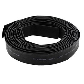 sourcing map 26mm Diameter Heat Shrink Tubing Shrinkable Tube 6.5 Meters Black