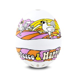 PiepEi Egg Timer, Multi-Coloured, White, Hippie