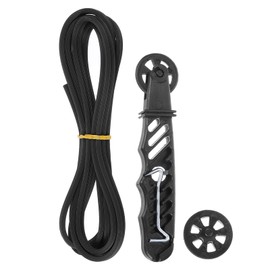 uxcell Screen Repair Kit, 0.18"x16.4ft Black TPE Window Screen Retainer Spline with Roller & Removal Hook for Door Window Screen Replacement and Installation