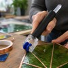 Dual Spring Roller Foil Crimper Burnisher Tool for Stained Glass