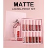 BAISEN DIARY 12 Colors Book Style Velvet Matte Liquid Lipstick