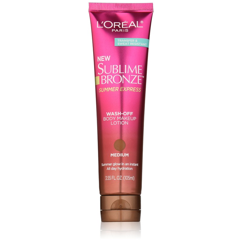 L'Oréal Paris Sublime Bronze Summer Express Body Makeup Lotion, Medium,