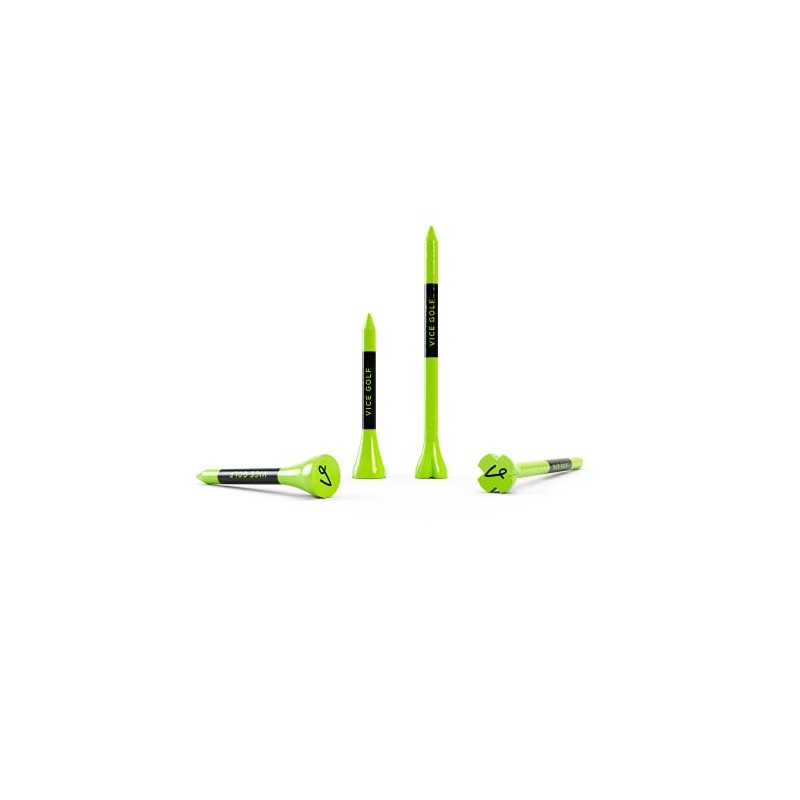 VICE Golf Tees | Neon Lime | 60 Driver Tees