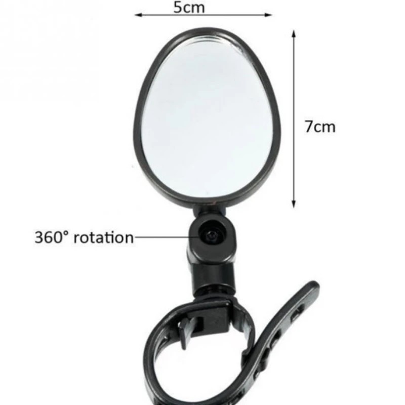 Bicycle Rearview Mirror for Safer Riding – 360° Adjustable Convex