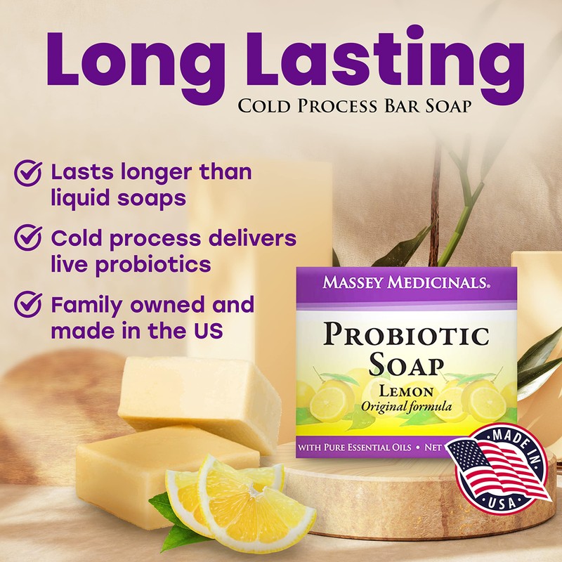 Candida Freedom Massey's CF 100% Natural Probiotic Soap Bar -