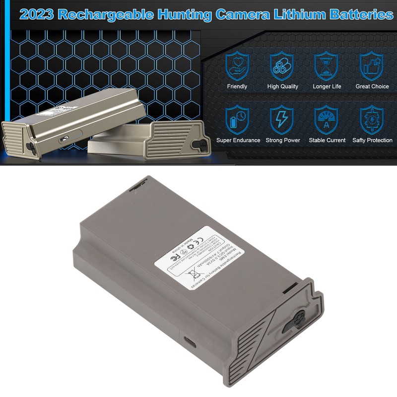 Trail Camera Battery Pack 6000mAh Cellular Trail Camera Rechargeable Lithium