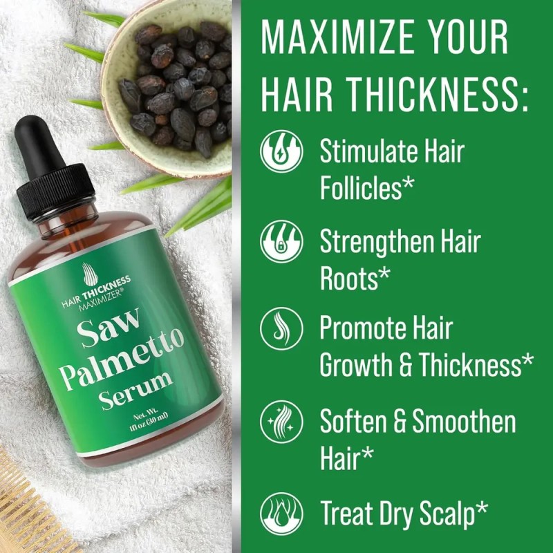 Saw Palmetto Serum Para El Crecimiento Del Cabello: Aceites