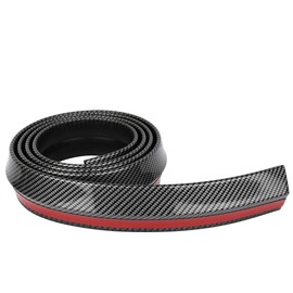 SCITOO 1PC Front Bumper Lip Compatible Universal 98" Front Lip Glossy Carbon Look (Rubber) Air Dam