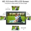 10 Inch Digital Photo Frame, Photo Video Player with Remote