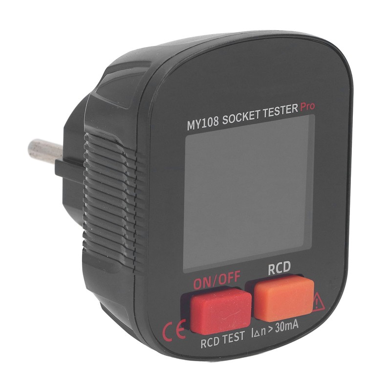 Digital Display Socket Tester LED Screen Ground Wire Receptacle Detector