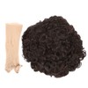 Short Curly Wavy Wigs Women Female Synthetic Hair Brown Wigs